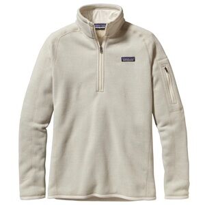 Patagonia Women’s Medium 1/4 Zip-Up Cream Sweater
